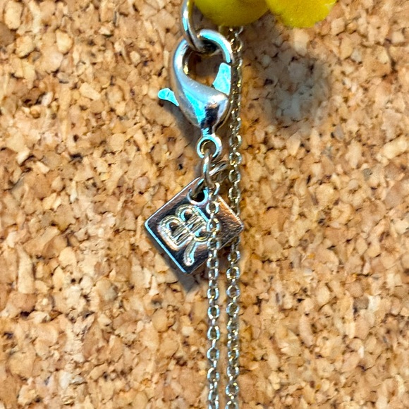 Beautiful Banana Republic Dainty Crystal Gold Crystal Charm Necklace - Picture 3 of 4